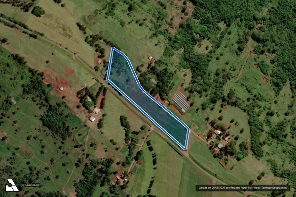 Imagem de satélite de LOTE RURAL 119-A - Parcela 1 em Diamante D'Oeste - PR