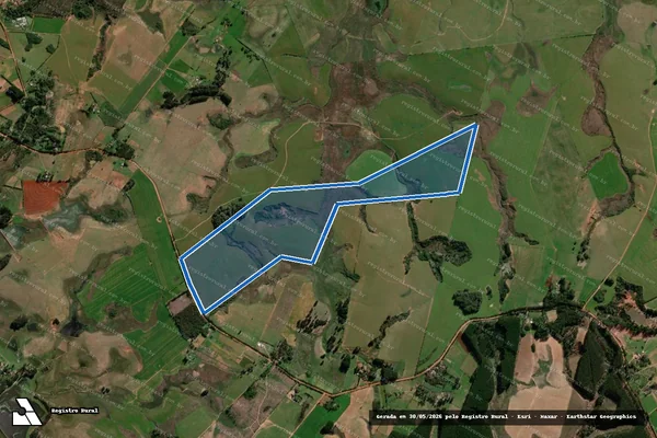 Imagem de satélite de Fazenda Santa Terezinha - Parte 1 em Cacequi - RS