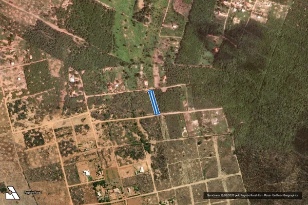 Imagem de satélite de Fazenda Gameleira - Parte 22 - Estrada 7 - Parte 22 em Janaúba - MG