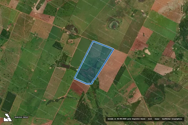 Imagem de satélite de FAZENDA BURITI - Parte 1 em Cáceres - MT