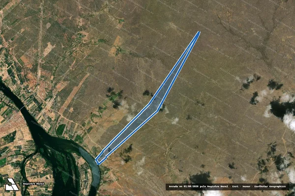 Imagem de satélite de Fazenda Estreito - Parte 2 em Belém do São Francisco - PE