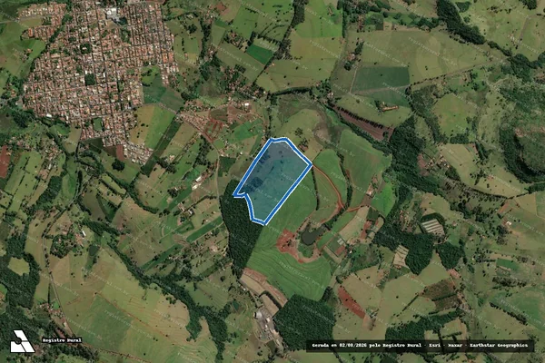 Imagem de satélite de SÍTIO SÃO BENEDITO - Parcela 1 em Ribeirão Claro - PR