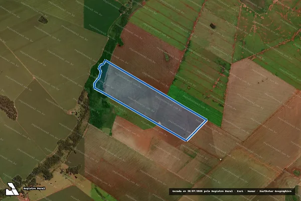 Imagem de satélite de Fazenda Santa Maria - Parte 1 em Sidrolândia - MS
