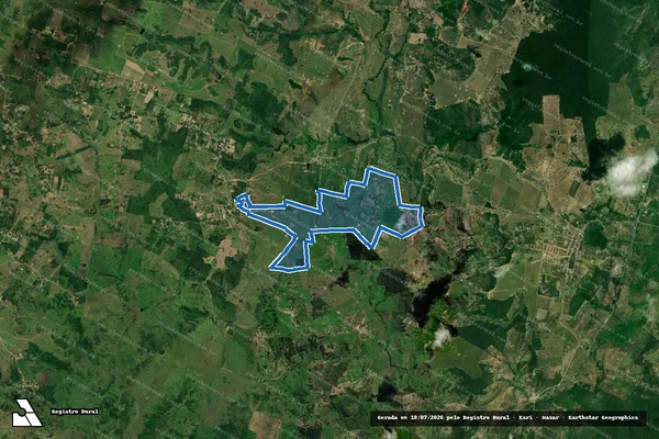 Imagem de satélite de FAZENDA ESPERANÇA - Parte 1 em Teodoro Sampaio - BA