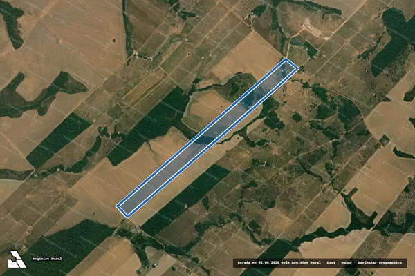 Imagem de satélite de FAZENDA NOVA GUARITA - 001 em Nova Guarita - MT