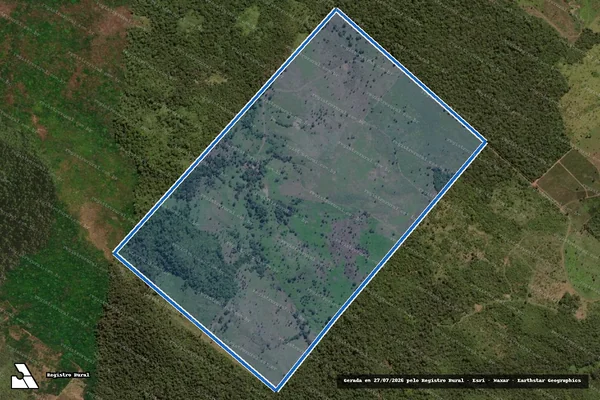 Imagem de satélite de FAZENDA CANAÃ - LOTES 45 e 46 B, GLEBA 52 COLÔNIA VOLTA NOVA - 001 em Conceição do Araguaia - PA