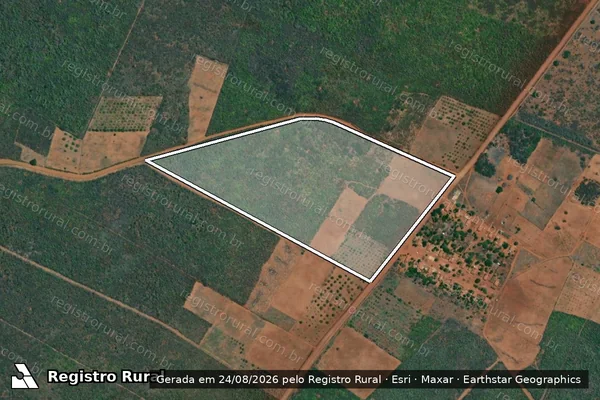 Imagem de satélite de PROJETO DE ASSENTAMENTO OURO BRANCO  LOTE 06 em São Miguel do Gostoso - RN
