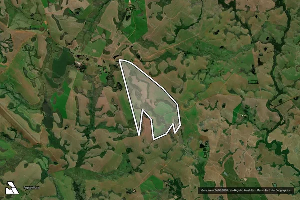 Imagem de satélite de Sem Denominação Clovis Werlang Tupa Sede - PARTE 1 em Tupanciretã - RS
