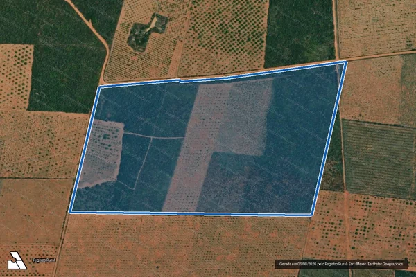 Imagem de satélite de Projeto de Assentamento Planalto do Mel ? Lote 171 - Parte 1 em Porto do Mangue - RN