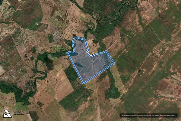 Imagem de satélite de FAZENDA SANTANA - GL 02 - Gleba 01 em São João d'Aliança - GO