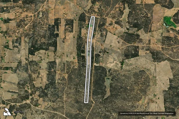 Imagem de satélite de SÍTIO LAMEIRÃO - Parte 1 em Santa Teresinha - PB