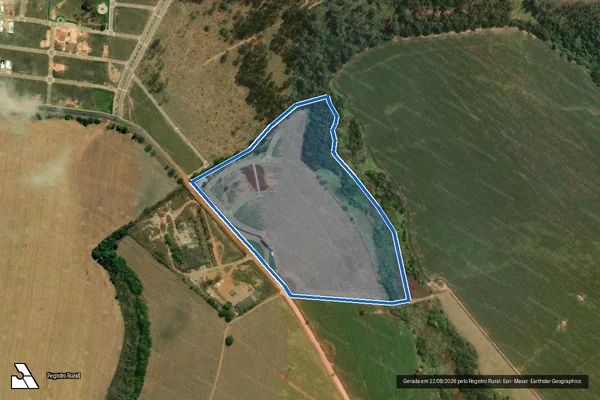 Imagem de satélite de FAZENDA LAGOA OU ESMERIL - 001 em São João Batista do Glória - MG