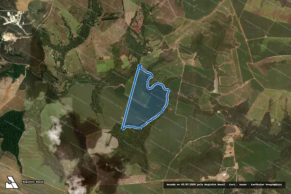 Imagem de satélite de FAZENDA KATXERÉ - Parte 1 em Corumbá de Goiás - GO