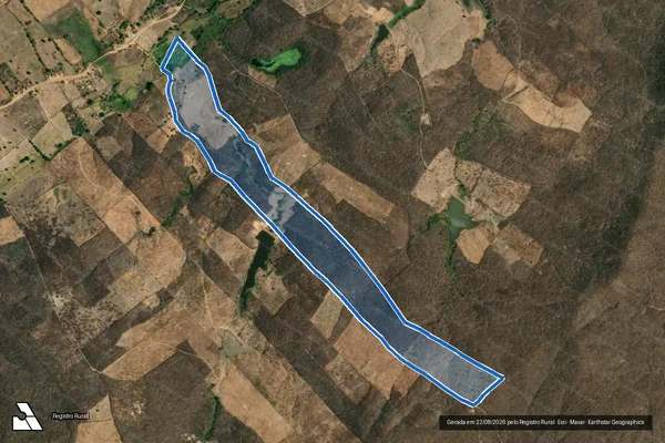 Imagem de satélite de SITIO ESPIRITO SANTO  - Parte 1 em Mombaça - CE