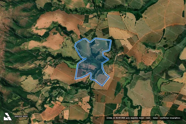 Imagem de satélite de Fazenda Capão do Eixo - Parcela 01 em Pimenta - MG