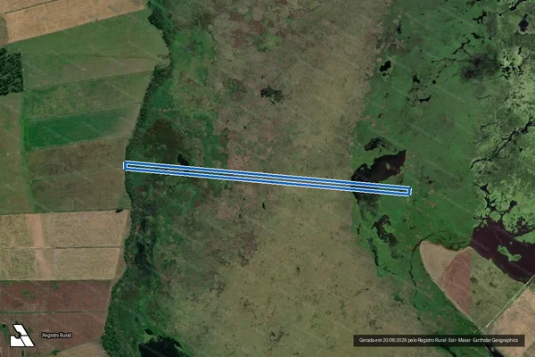 Imagem de satélite de Estância Do Passo Comprido - 6 em Santa Vitória do Palmar - RS