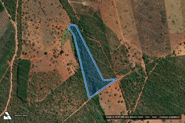 Imagem de satélite de RESERVA LEGAL 03 ? P.A QUEIMA FOGO - em Pompéu - MG