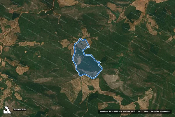 Imagem de satélite de Fazenda Ribeirão de Areia - Fazenda Ribeirão de Areia em Itamarandiba - MG