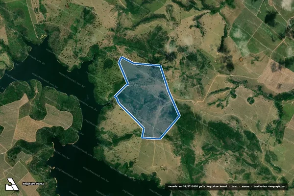 Imagem de satélite de Fazenda Baroneza I - Área Total em Serra dos Aimorés - MG