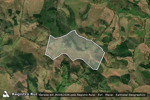 Imagem de satélite de Fazenda Freire - única em Vereda - BA