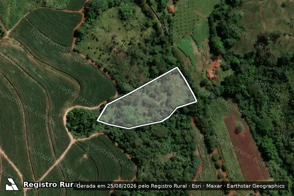 Imagem de satélite de Sítio São Pedro - Gleba B em Santa Cruz das Palmeiras - SP