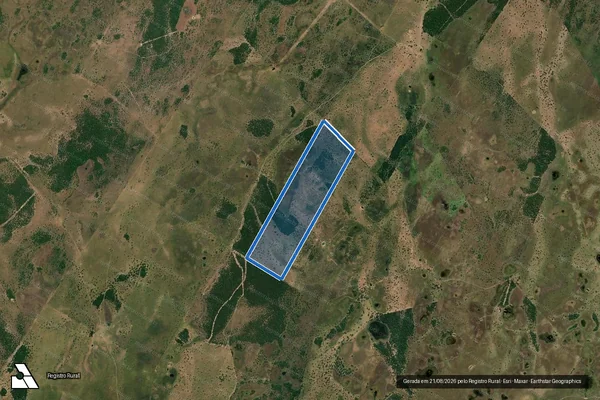 Imagem de satélite de Fazenda São Carlos-Gleba A - 01 em Aquidauana - MS