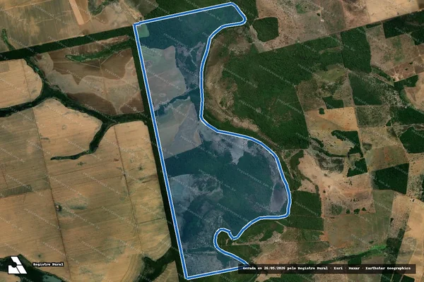 Imagem de satélite de FAZENDA JAÓ - PERIMETRO em São José do Xingu - MT