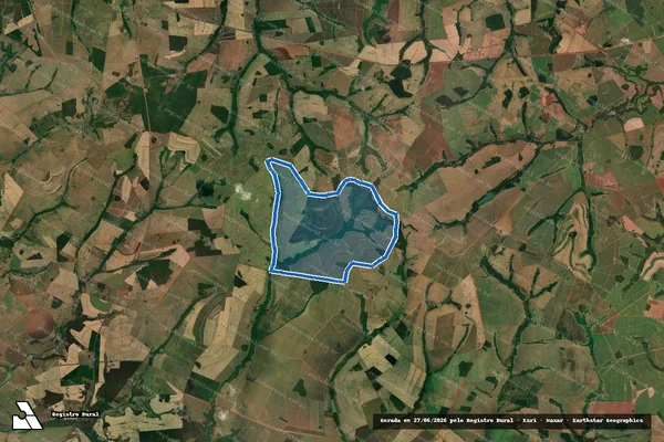 Imagem de satélite de FAZENDA PRESSA - FAZENDA PRESSA - GLEBA II em Paulo de Faria - SP