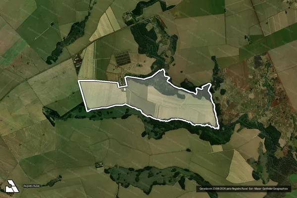 Imagem de satélite de Fazenda Santa Maria Área ? B - Parte 1 em Aral Moreira - MS