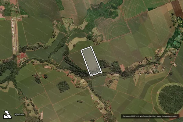 Imagem de satélite de LOTE DE TERRAS Nº 221 - Parte 1 em Santa Terezinha de Itaipu - PR