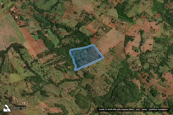 Imagem de satélite de FAZENDA ITIQUIRA - Gleba 02 em Leopoldo de Bulhões - GO