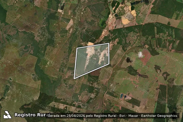 Imagem de satélite de FAZENDA CACHOEIRINHA - Parcela 1 em Nossa Senhora do Livramento - MT