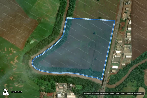 Imagem de satélite de LOTE N° D-3 - Parcela 1 em Iguaraçu - PR