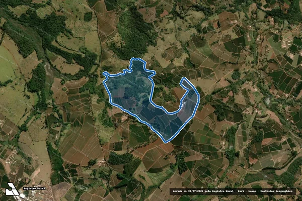 Imagem de satélite de FAZENDA POSSES - GLEBA 01 em Itamogi - MG