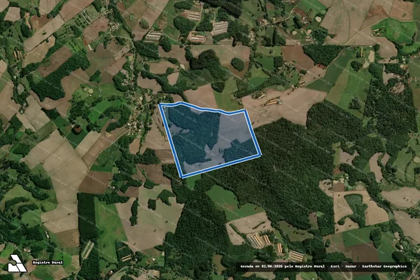 Imagem de satélite de Tereno Rural sem denominação - Parte 1 em Capinzal - SC