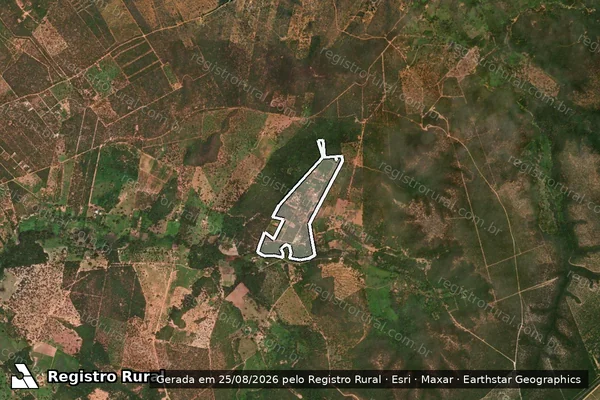 Imagem de satélite de FAZENDA SAO JOSE DE CIMA - Parte 1 em Brasília de Minas - MG