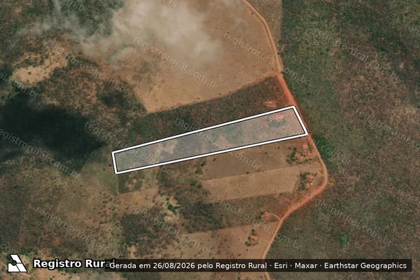 Imagem de satélite de LOTE 02 - UNICA em Chapada do Norte - MG