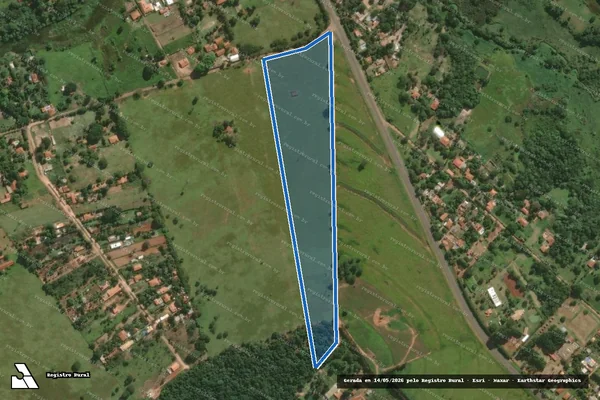 Imagem de satélite de Sítio Santa Cristina - Gleba 01 em Piratininga - SP