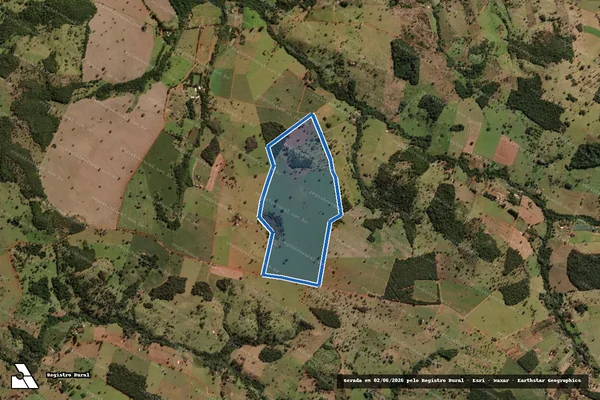 Imagem de satélite de Fazenda Jataí - Parcela 1 em Bela Vista de Goiás - GO