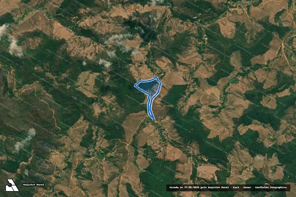 Imagem de satélite de FAZENDA DO FRAGOSO - GLEBA 2 em Oratórios - MG