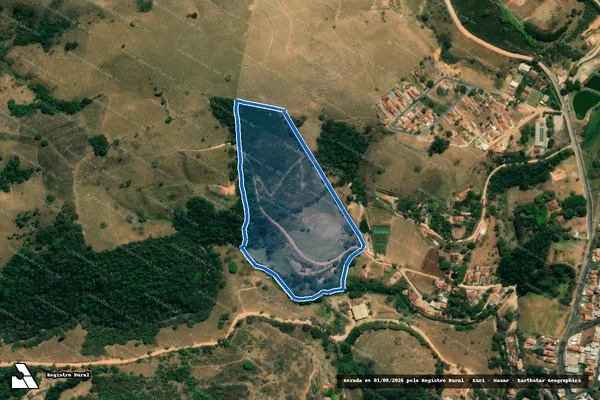 Imagem de satélite de SÍTIO NOSSA SENHORA APARECIDA - Parcela 1 em Monte Sião - MG