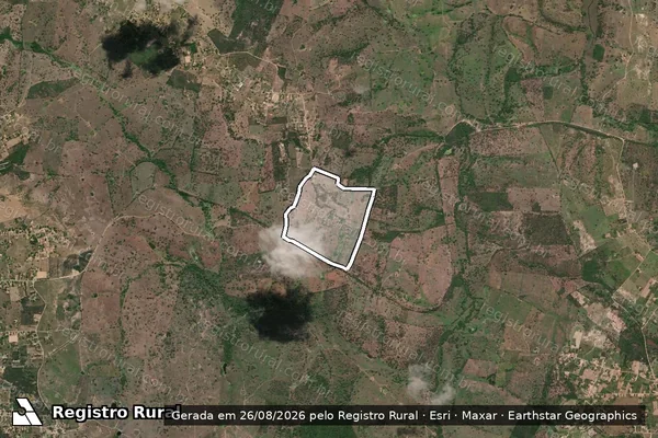 Imagem de satélite de FAZENDA JACU - Parte 1 em Feira de Santana - BA