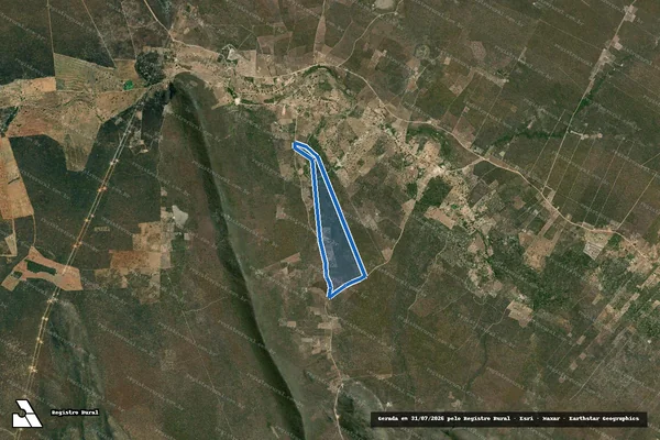 Imagem de satélite de FAZENDA IMBUZEIRO - PARCELA 02 em Morpará - BA