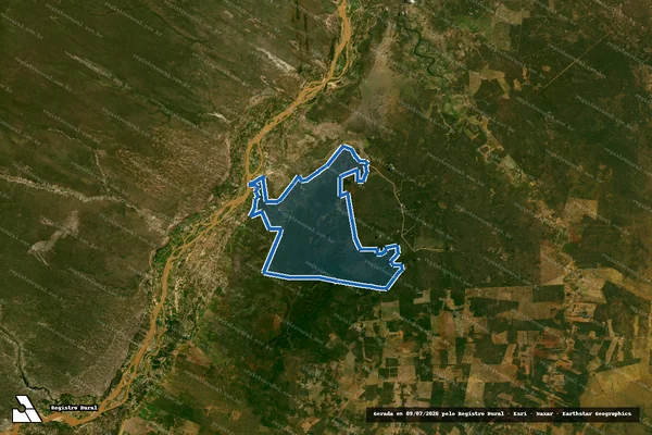 Imagem de satélite de FAZENDA BAIXIO DE IRECÊ/FAZENDA ANDRÉ - Parte 6 em Xique-Xique - BA