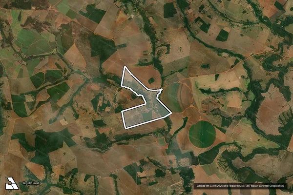 Imagem de satélite de FAZENDA CASCATINHA - Parte 1 em Hidrolândia - GO