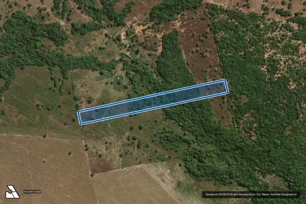 Imagem de satélite de FAZENDA SÃO JORGE - Gleba 7 em São Miguel do Araguaia - GO