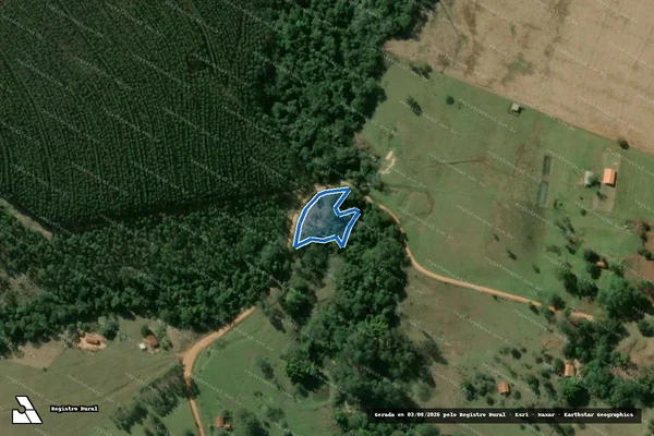 Imagem de satélite de Fazenda Corredeira em Piraju - SP
