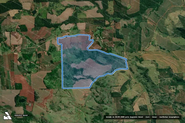 Imagem de satélite de ESTANCIA SAN RAFAEL - Matrícula 2.984 em Nova Fátima - PR