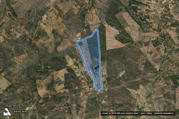 Imagem de satélite de Sítio Taboado - Parte 1 em Ingazeira - PE