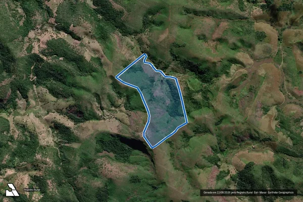 Imagem de satélite de Fazenda Córrego Brejão - Parte 1 em Novo Oriente de Minas - MG
